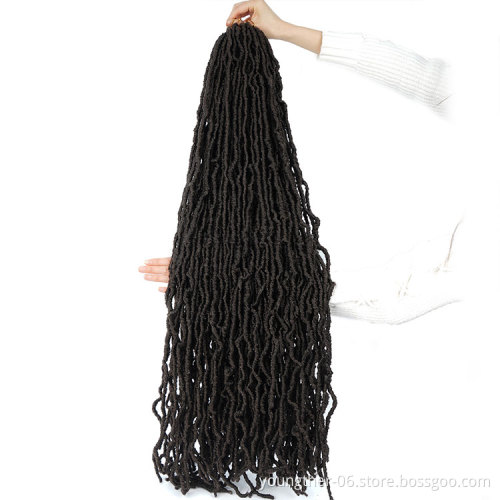 Wholesale Synthetic Hair Smart Braid Crochet Hair Extension  Mermaid 18 Inch Most Natural New Faux Locs